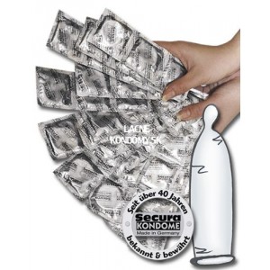 Secura transp. condoms 1000pcs
